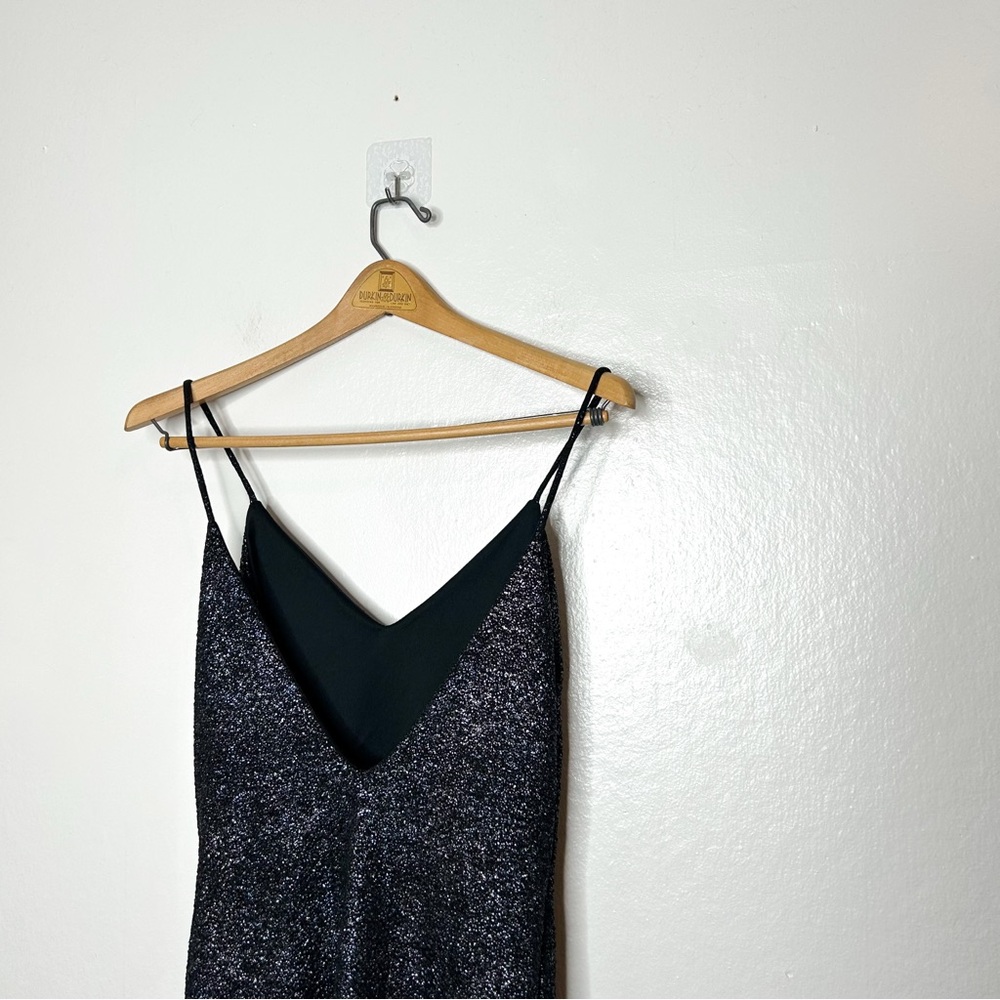 Mezzanine USA Sparkle Glitter Festive Party Bodycon Mini Dress Medium M - Picture 7 of 8